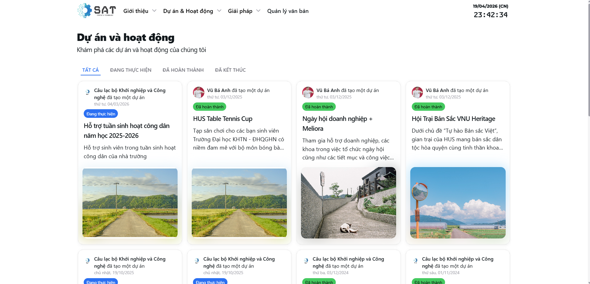 HUS Startup & Tech Club Website
